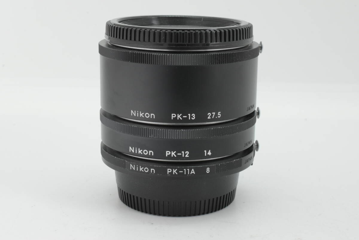 【美品】Nikon ニコン PK-11A PK-12 PK-13 エクステンションリング セット Fマウント Ai対応 動作確認済 EF-1985