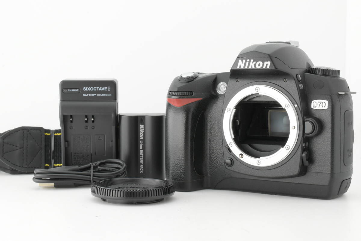 【美品】SC/8,008 Nikon ニコン D70 ボディ デジタル一眼レフカメラ 動作確認済 EF-2015