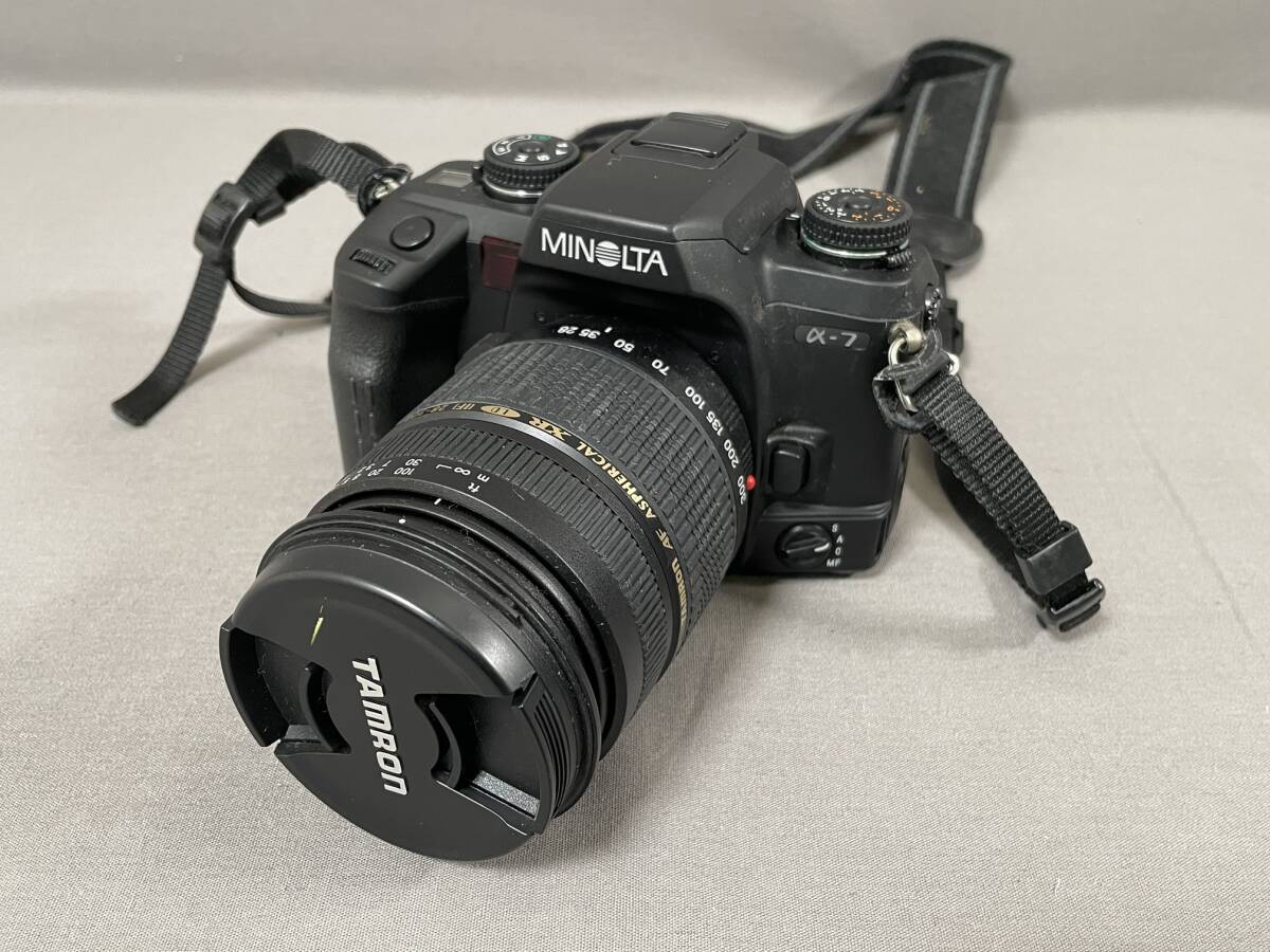 カメラ レンズ セット 一眼レフ フィルムカメラ ミノルタ MINOLTA α-7 タムロン AF 28-300mm F3.5-6.3 XR Di LD Aspherical [IF] MACRO