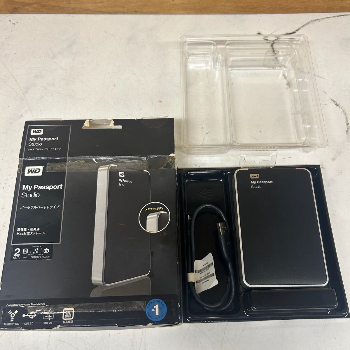 WD My Passport Studio 2TB 外付HDD 箱付（る-27）