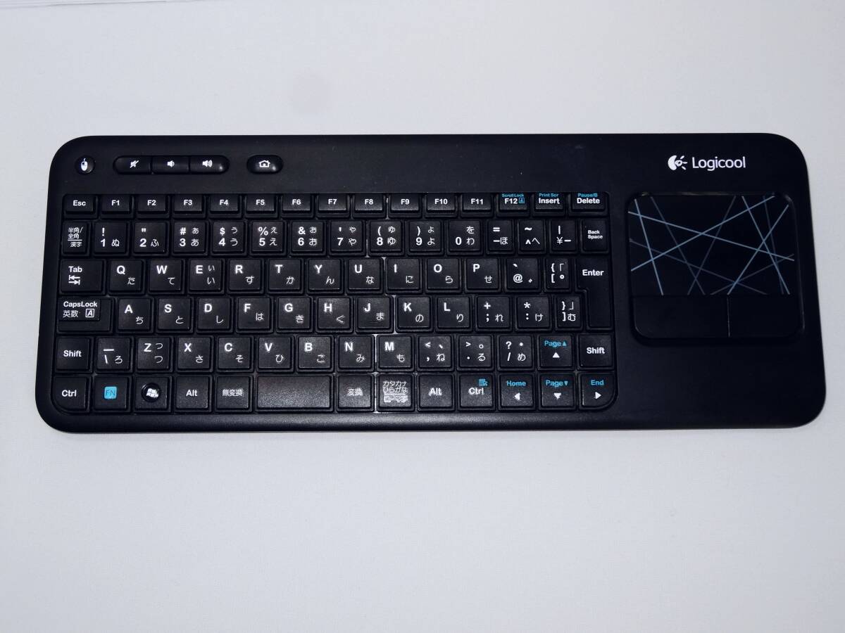 Logicool ロジクール ワイヤレスタッチキーボード 静音 K400 PLUS タッチパッド レシーバー