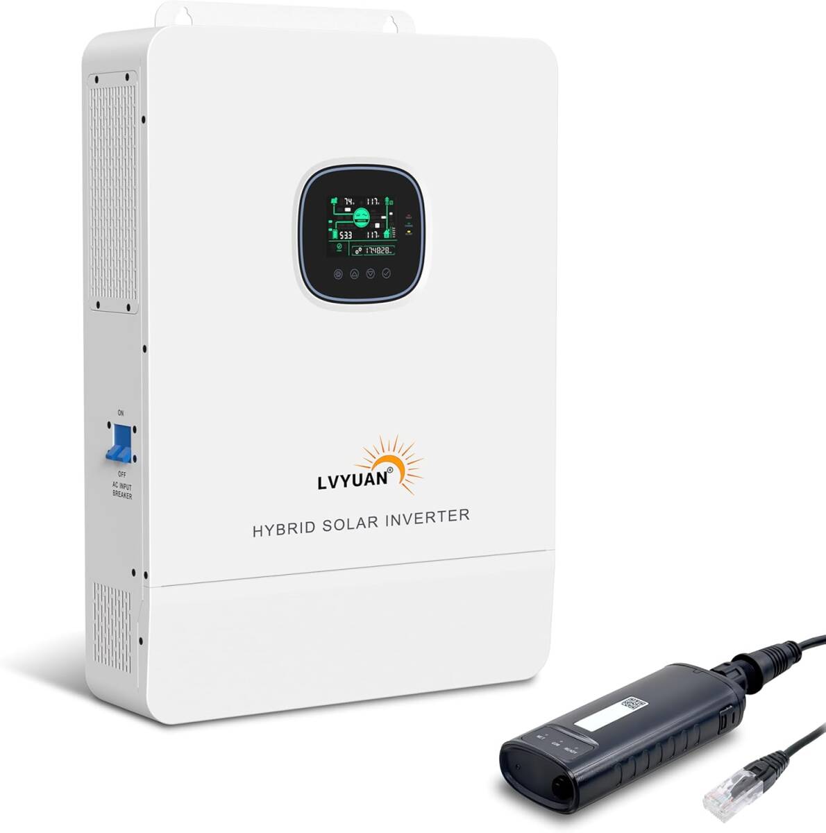 新品 10KW オフグリッド ハイブリッド インバーター DC48VからAC100V/200V 単相三線式対応 WiFi付 ソーラー充電器 日本語説明書 Yinleader