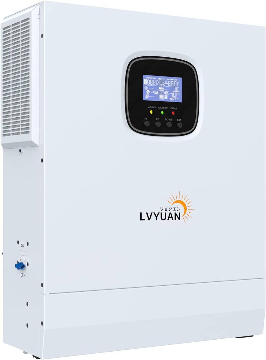 新品 MPPT 5KW 5000W 正弦波 オフグリッド ハイブリッド インバーター 48Vバッテリーに対応 発電システム wifi付 Yinleader