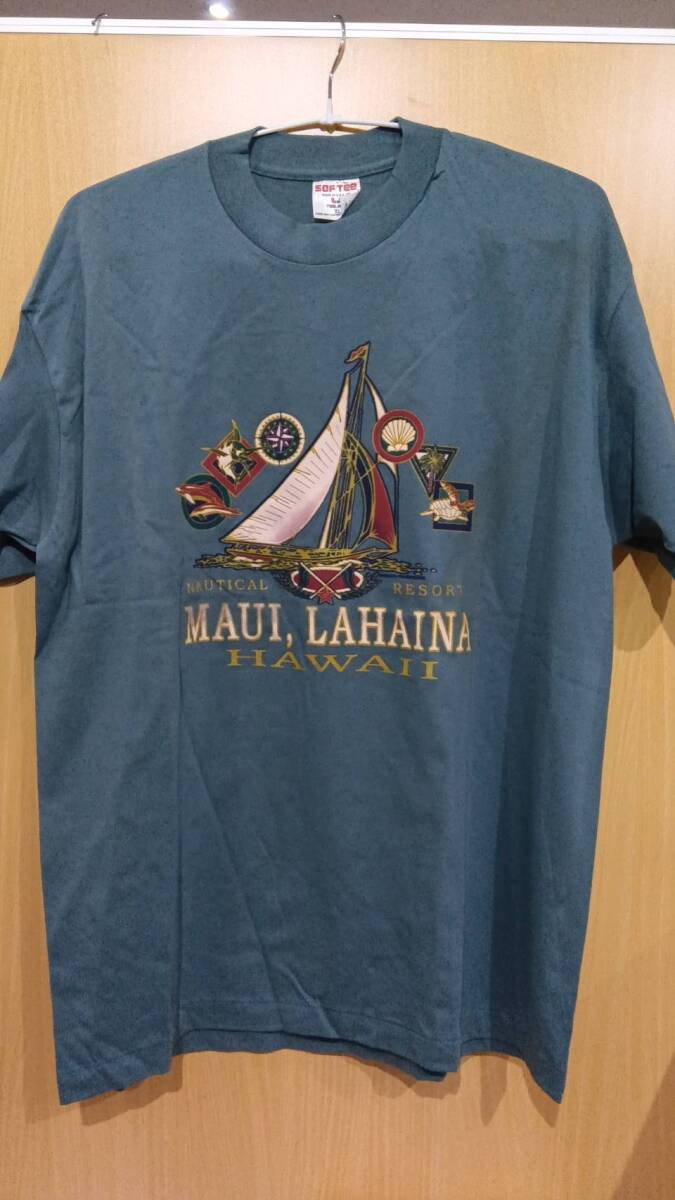 ハワイ　ラハイナ　「Nautical Resort」ロゴ半袖Tシャツ