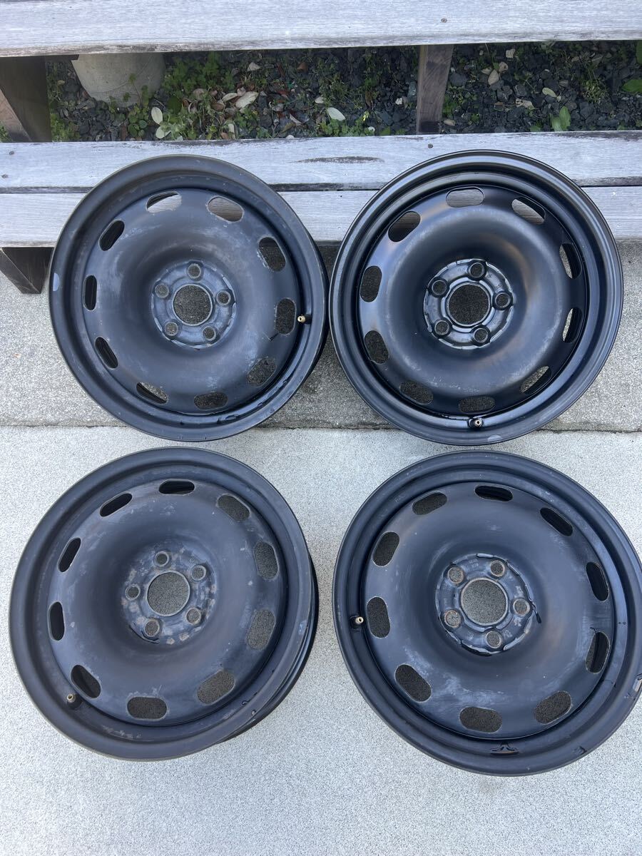 希少サイズ　6j 5穴 スチールホイール　pcd95.25 +38 