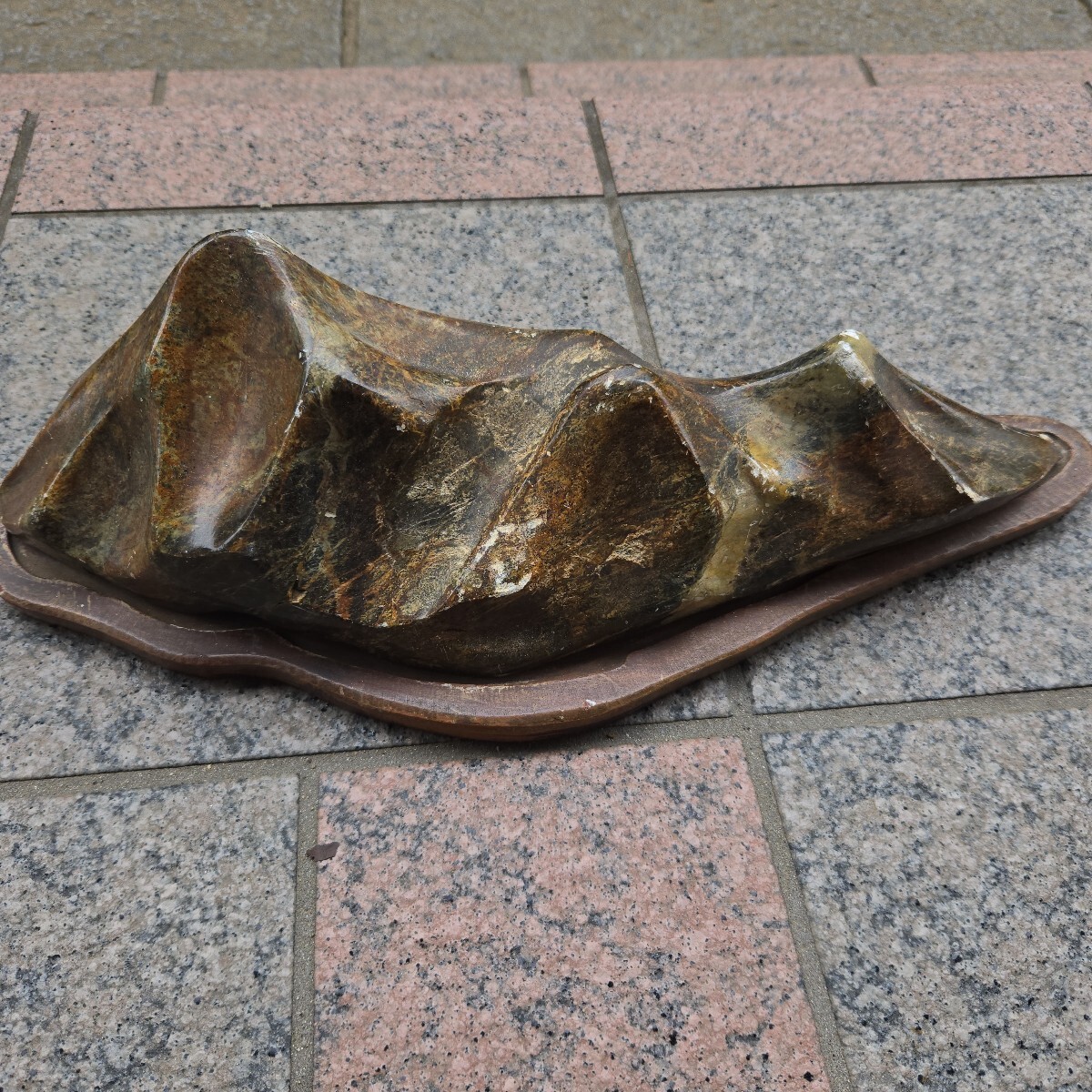 山脈型式　石像　オブジェ 天然石