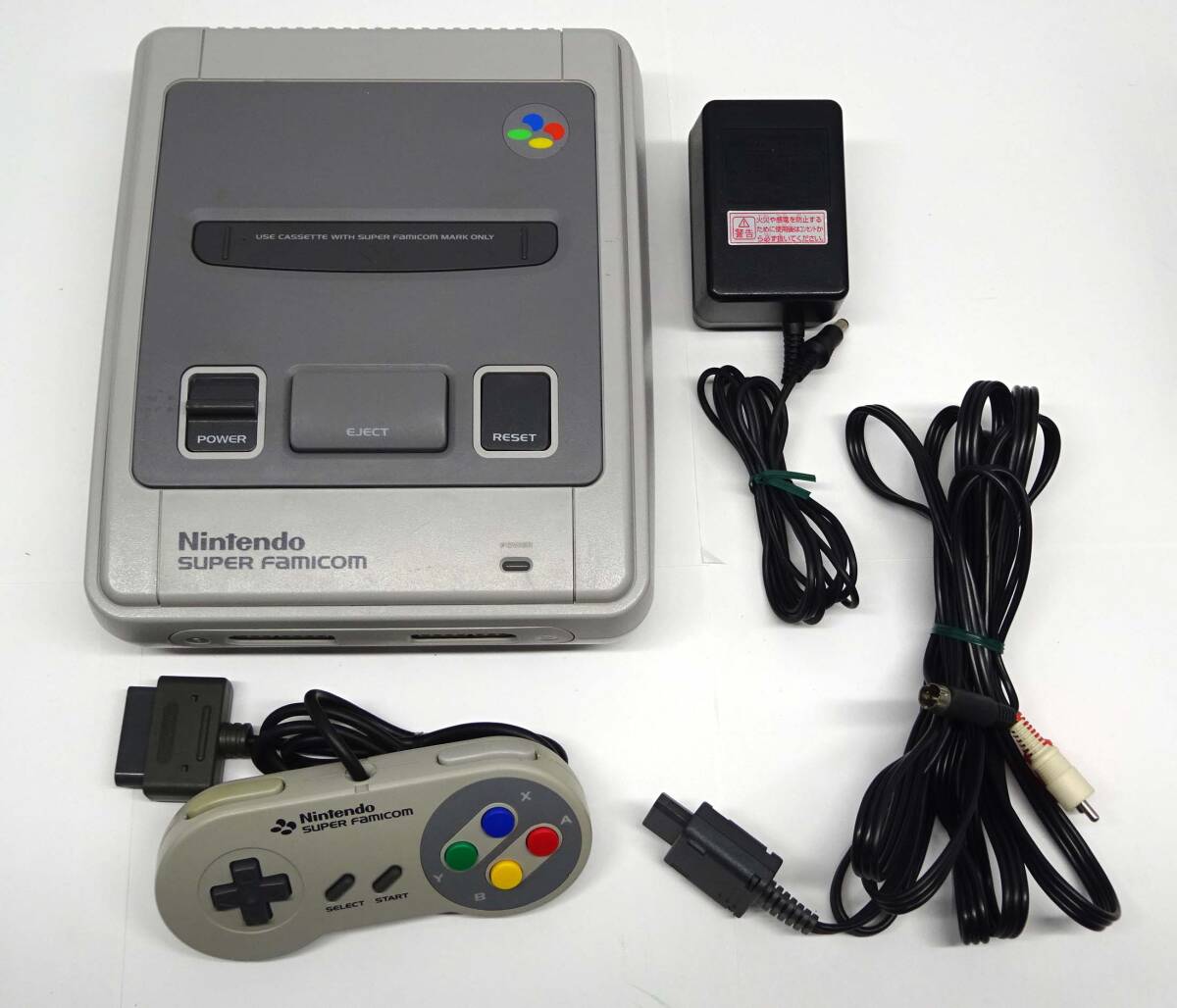 ■SFC■ 後期型 1チップ スーパーファミコン 本体一式 1CHIP 01 S端子付き ■動作OK■