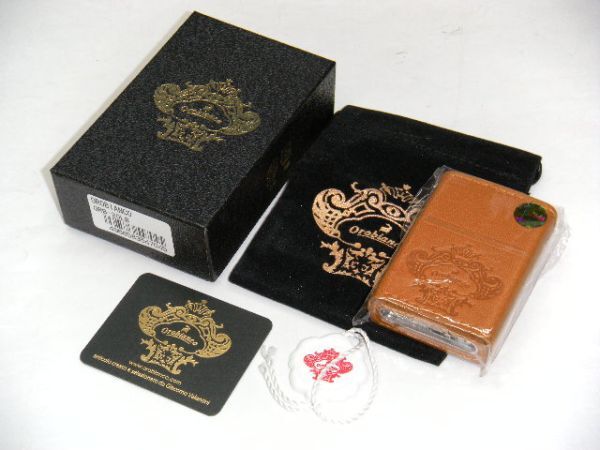 ★ジッポー/Zippo オロビアンコ/Orobianco/ORB-20LB/レザー/革巻き/本牛革/オイルライター/MADE IN USA/喫煙具/未使用/美品★
