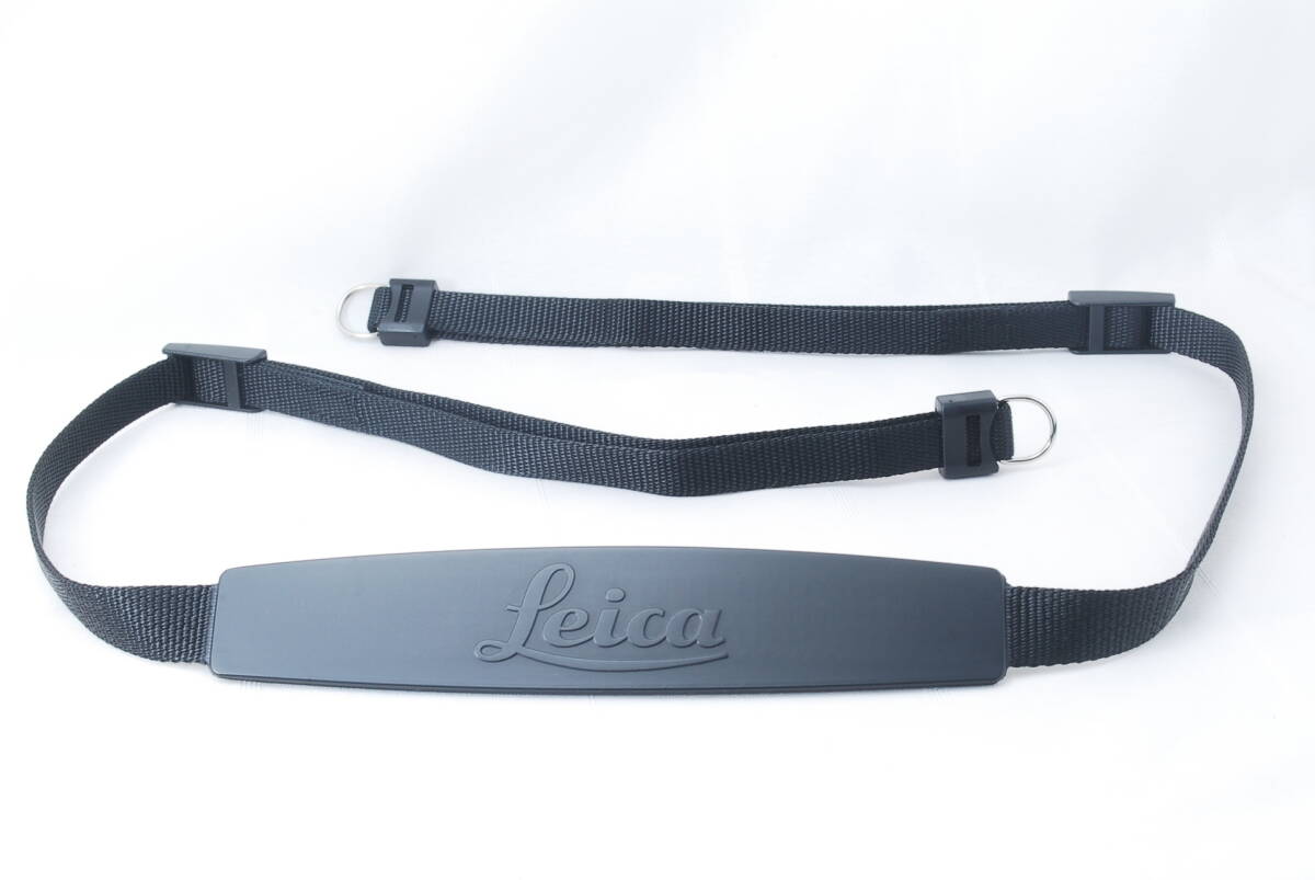 ☆LEICA ライカ 純正 カメラ ストラップ 黒色(ブラック) 金具付き 筆記体 ドイツ製 Germany M2 M3 M4 M5 M6 M7 MP等に Camera Strap☆