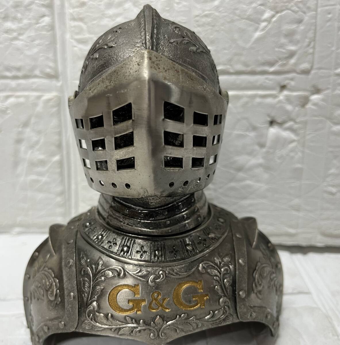 ニッカ ウィスキー G&G ボトルカバー 西洋甲冑 兜 鎧 アンティーク コレクション 保管品 注目99円スタート