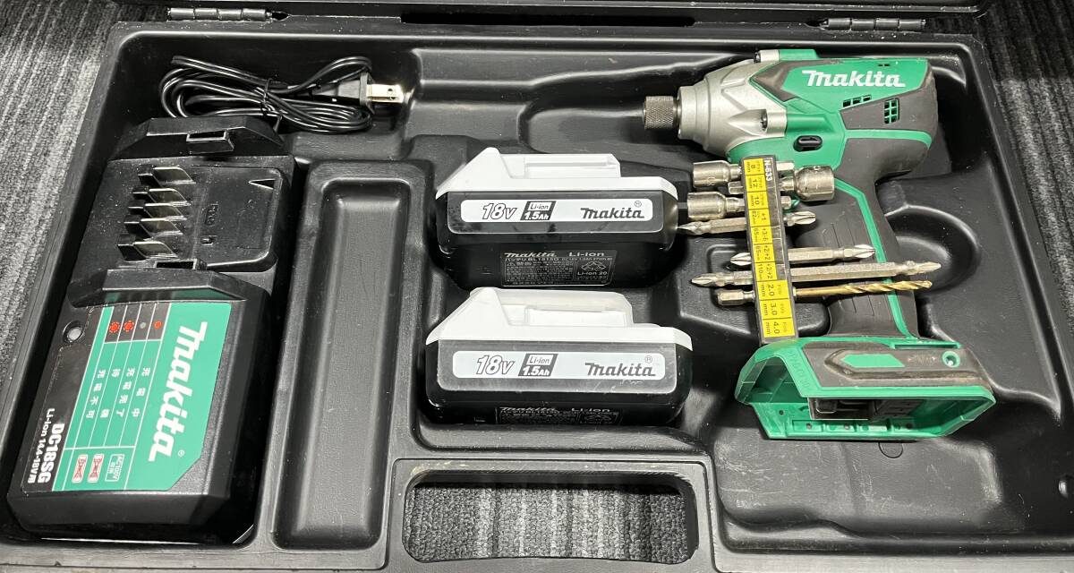 makita マキタ 充電式インパクトドライバー M698DSX バッテリ2個 充電器付 通電確認済 電動工具 注目99円スタート