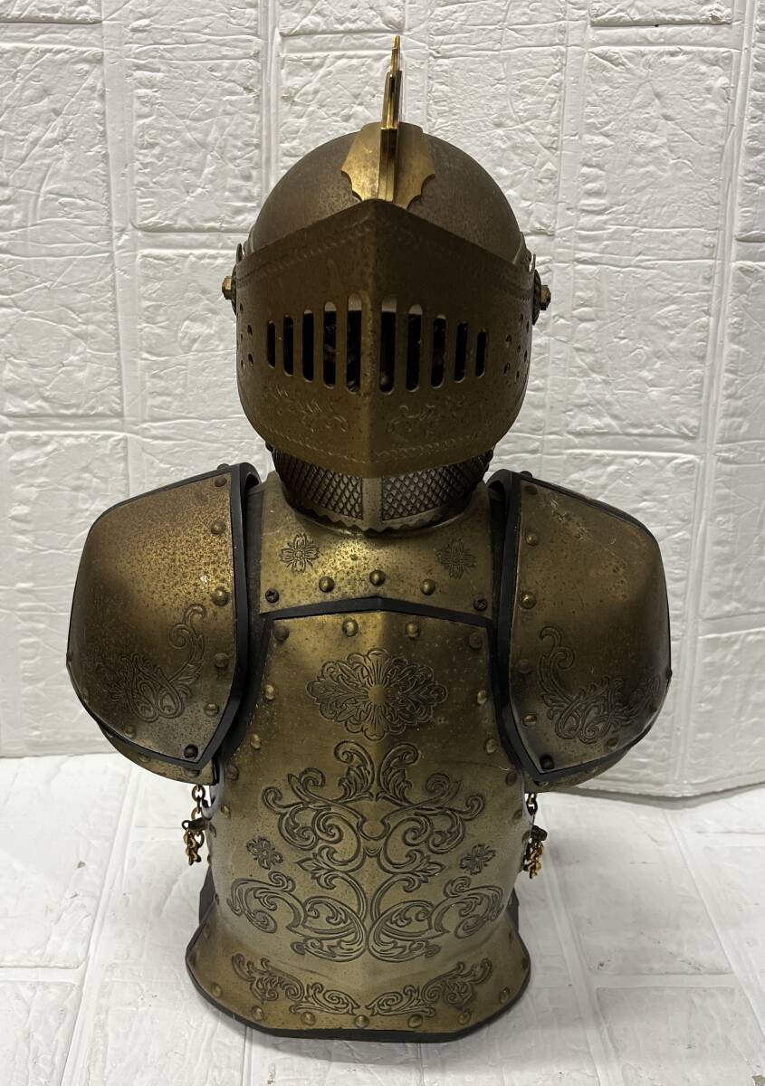 西洋甲冑 鎧 兜 デキャンタ ウィスキー ボトル ケース 騎士 アンティーク インテリア 保管品 注目99円スタート