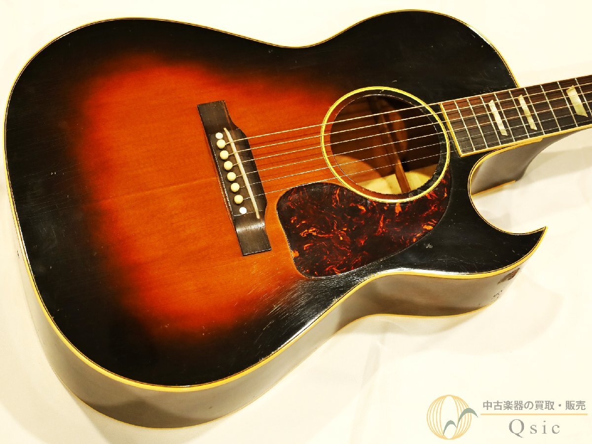 【セール】[中古] Gibson CF-100 1956年仕様の意匠が際立つカッタウェイ・フラットトップ 1956年製 [XLH50]【神戸店在庫】