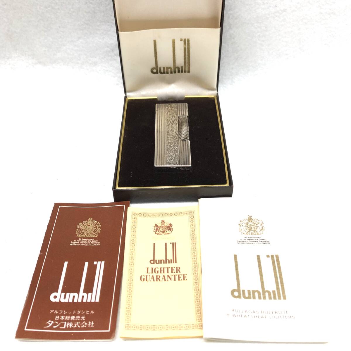 dunhill ダンヒル ガスライター 500個限定 火花/着火未確認 現状品 美品 箱付き