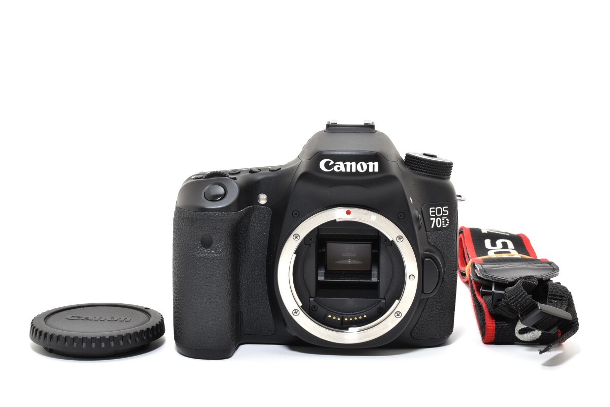 ★極美品★ Canon EOS 70D キャノン キヤノン デジタル一眼レフ カメラ ボディ ストラップ付　G8