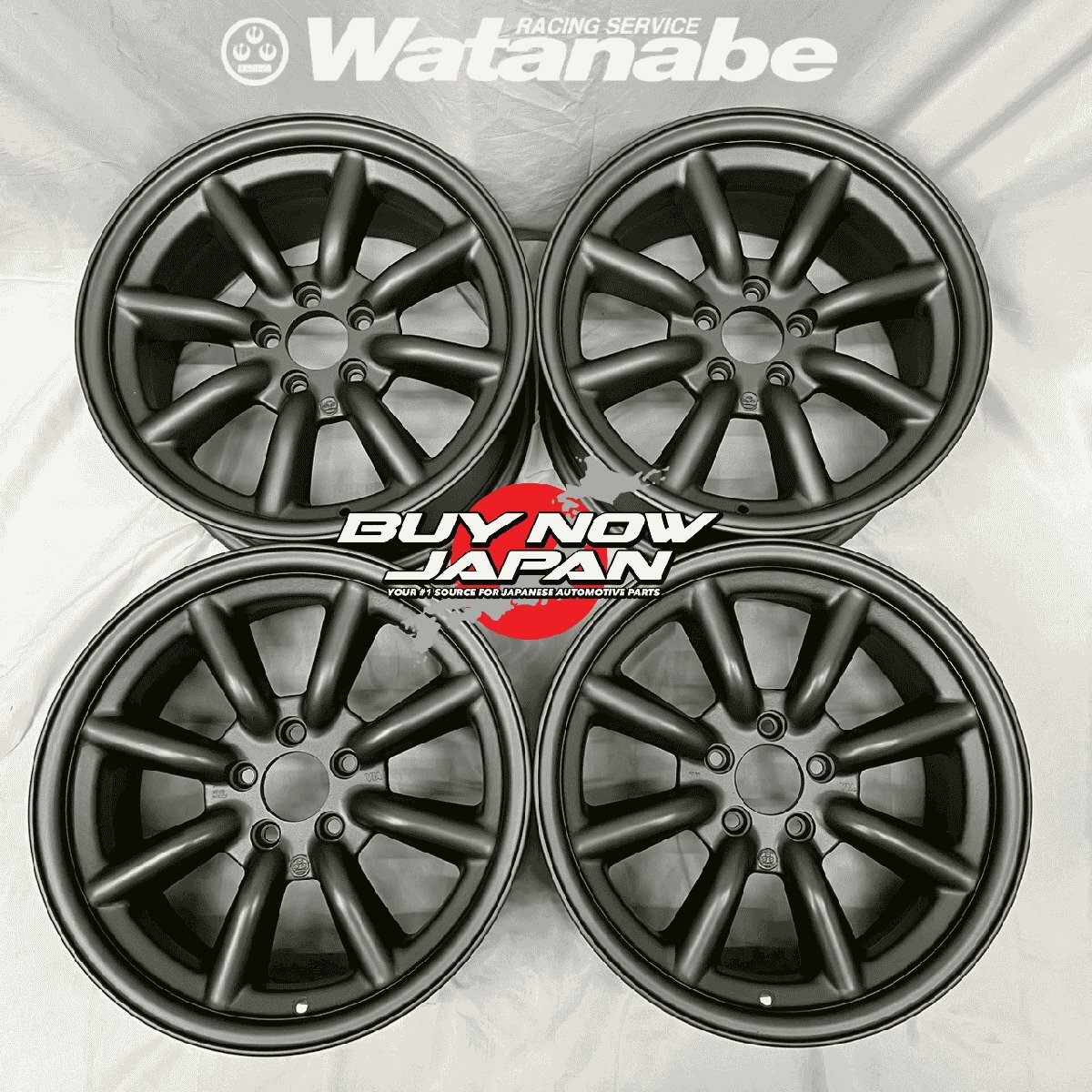 4本セット RS Watanabe F8-TYPE 16×8J+35 5H-100ブラック/ 86/BRZ ブレンボ不可 ワタナベ アルミホイール