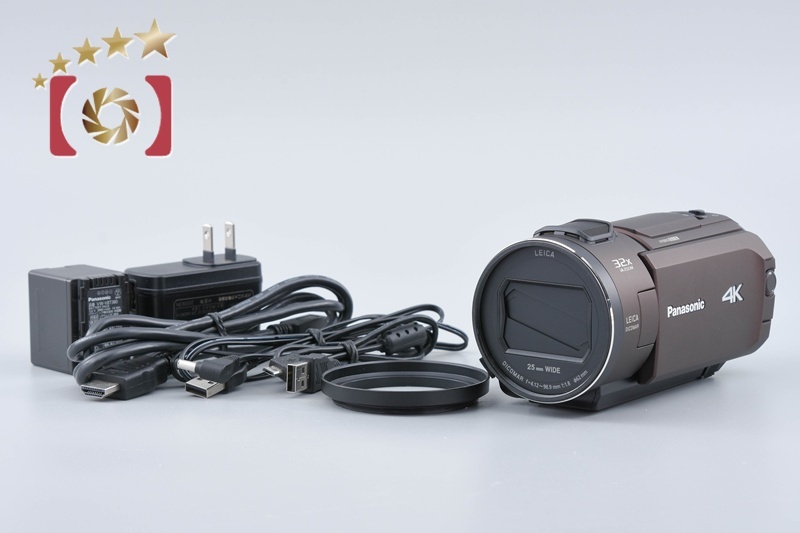 【中古】Panasonic パナソニック HC-WX2M ブラウン デジタル4Kビデオカメラ