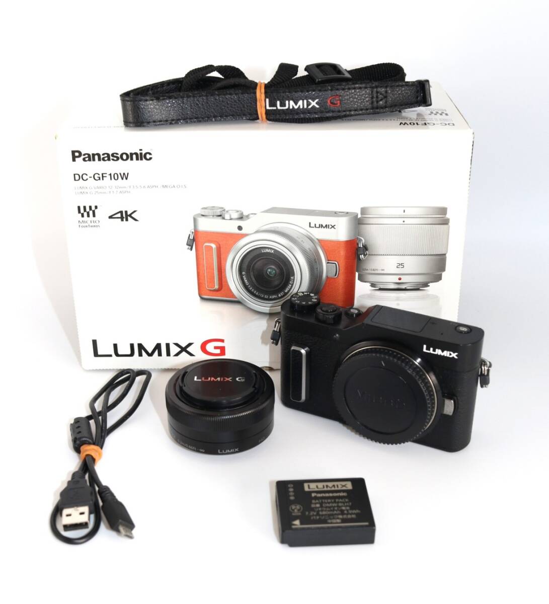 ☆美品【Panasonic】LUMIX DC-GF10 + 12-32mm ショット数1000未満 レンズセット ルミックス パナソニック 管 : M51405141