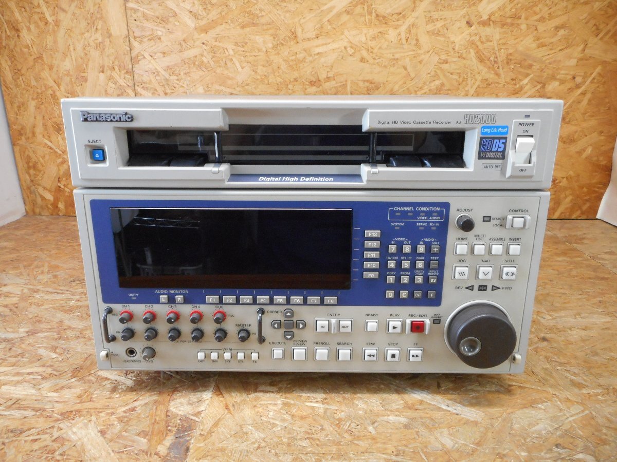 ◎通電のみ確認 Panasonic AJ-HD2000 HD-D5スタジオレコーダー HED 2569H◎V-819