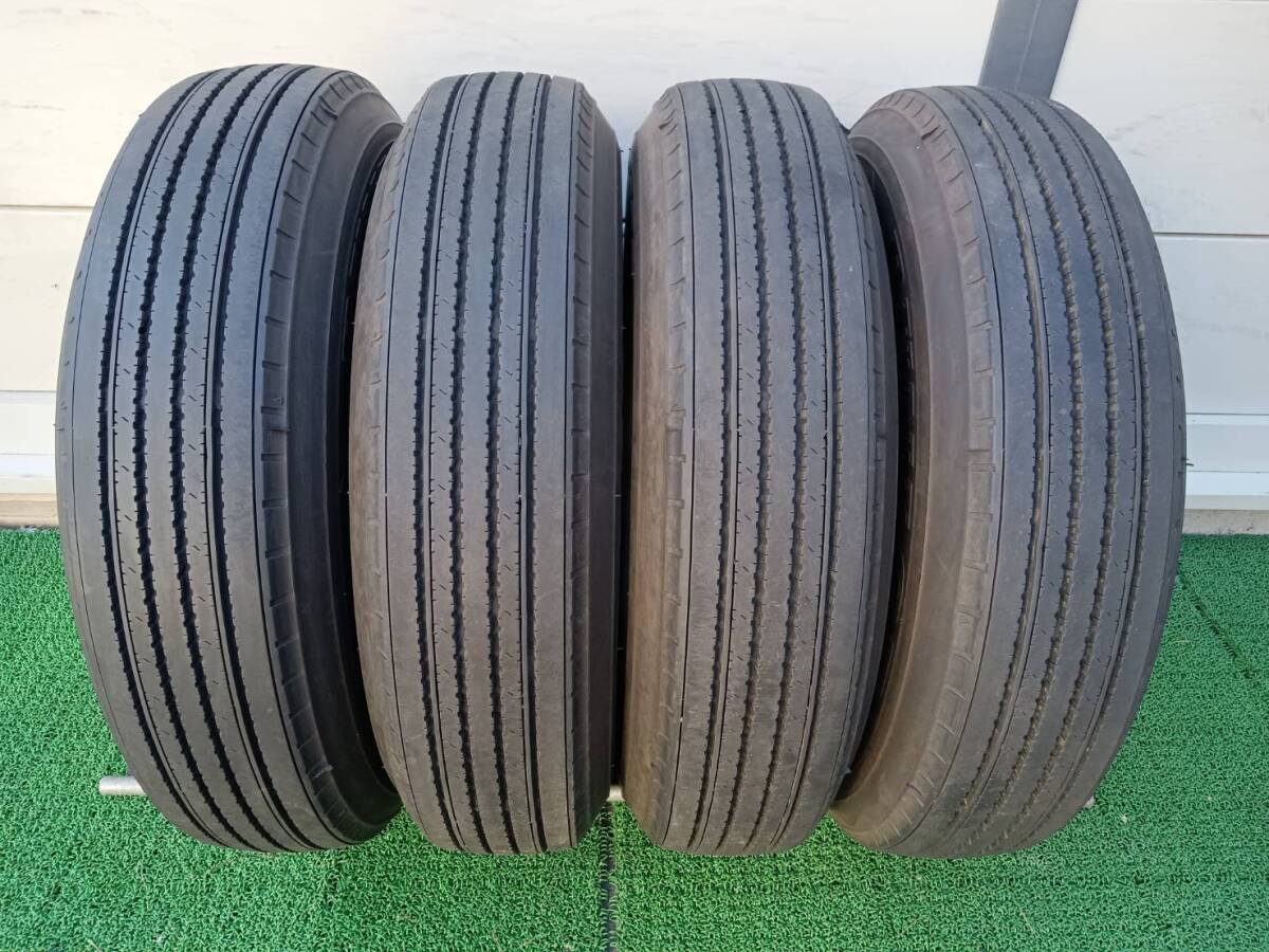 ★残り溝約7.3-7.6mm★24年製★ ダンロップSP330K 225/80R17.5 123/122L　4本セット　K402