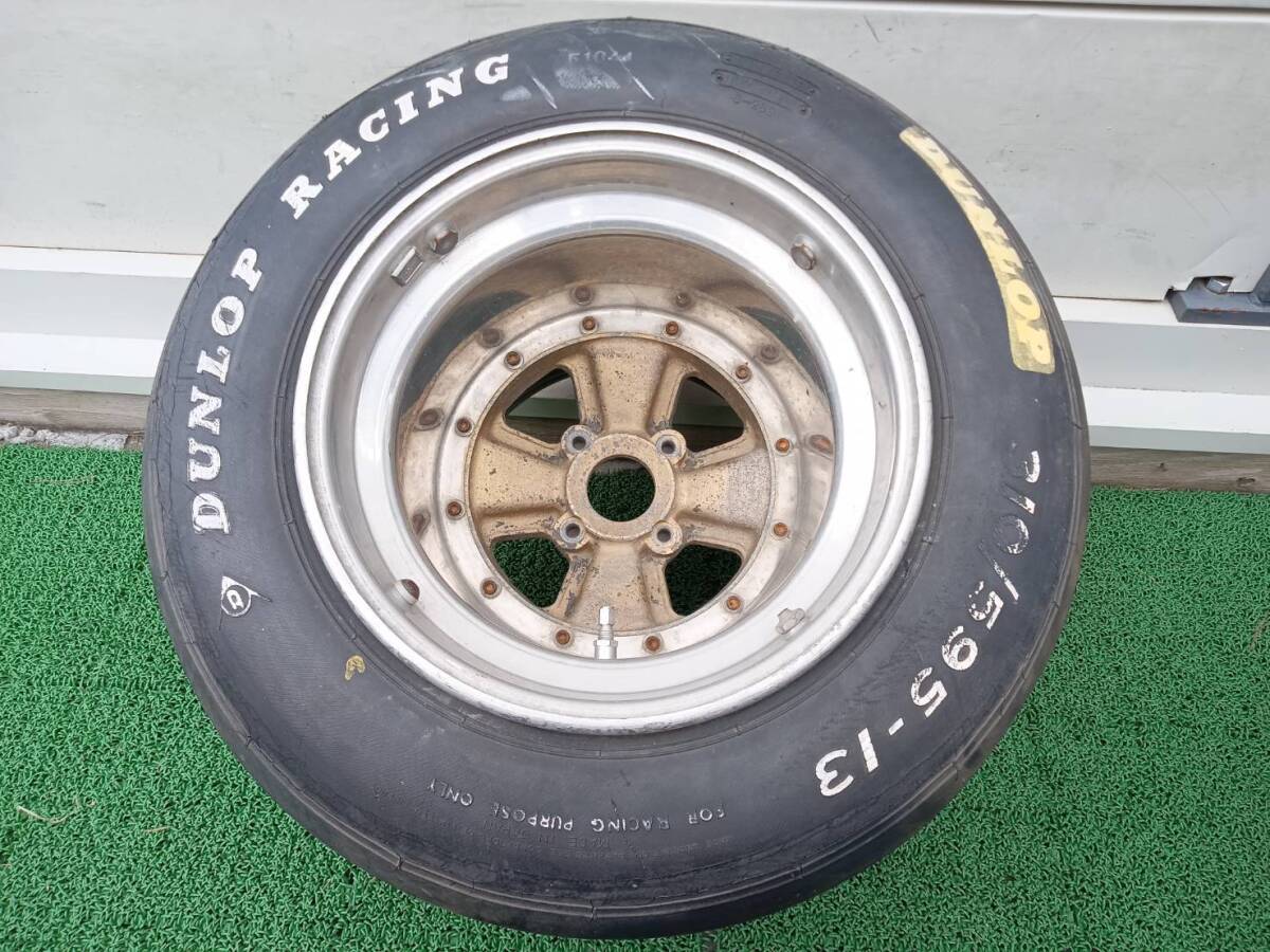 ★深リム★希少品★軽量★ レース用メーカー不明社外ホイール 13×14J(手計測) -38(手計測) 1本　K343