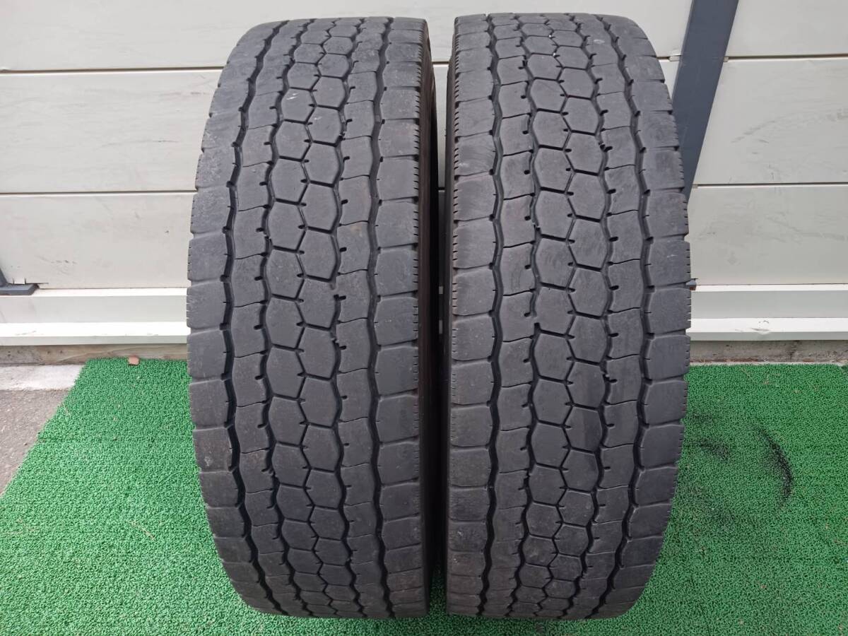 ★残り溝約7.5-10.5mm★25年製★ ブリヂストンM888 275/80R22.5 151/148J ミックスタイヤ　2本セット　K480
