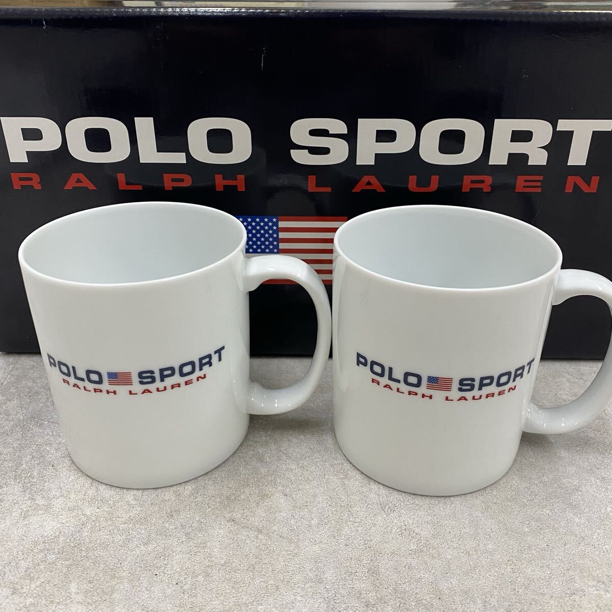 coS 未使用保管品 ラルフローレン ペアマグカップ 2個セット アメリカ 星条旗 Ralph Lauren 食器