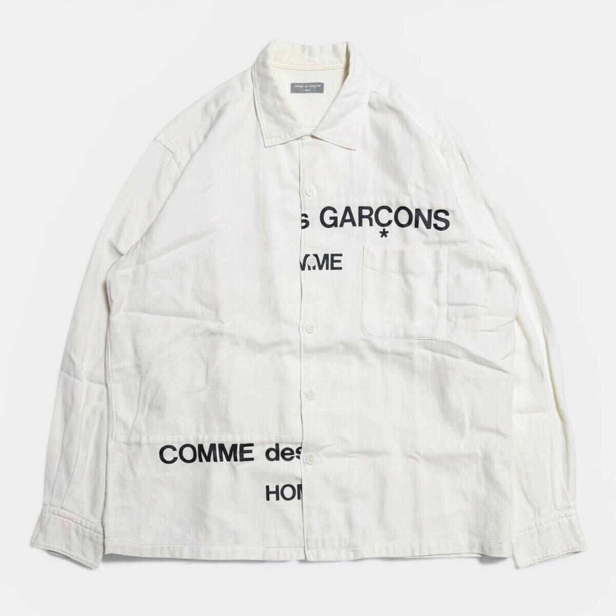 スプリットロゴ シャツ ずらしロゴ 再構築 コムデギャルソンオム HOMME 02SS 2002SS アーカイブ Keiichi Tanaka Archive Sprit Logo Shirt