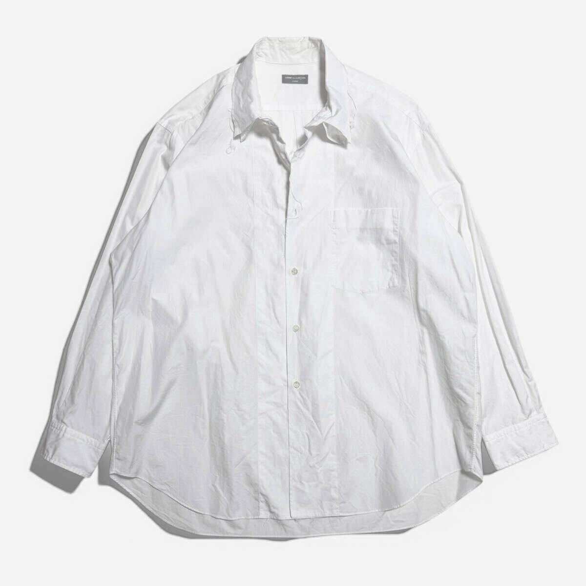 裁ち切り ブロードシャツ 田中啓一 オムの原点 コムデギャルソンオム 田中オム HOMME Keiichi Tanaka Broad ShirtオムプリュスPLUS川久保玲