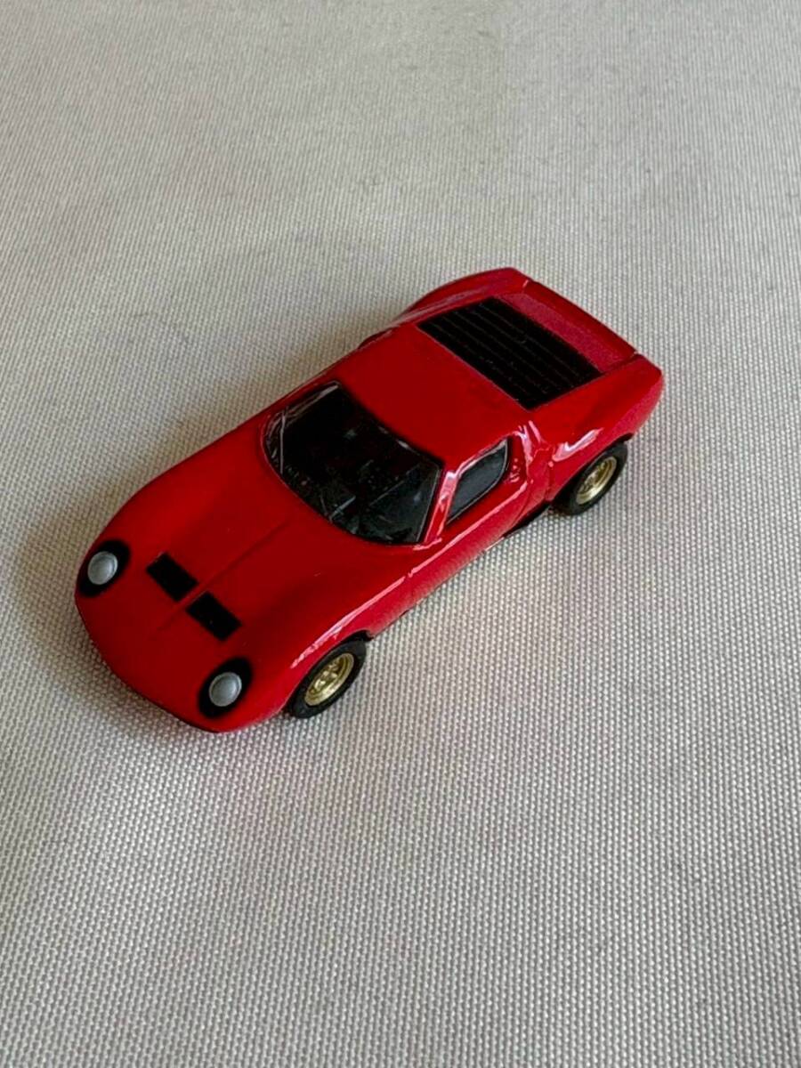 【u01456】京商 1/64 ランボルギーニ ミウラ P400SV レッド Lamborghini Miura 京商ミニカーシリーズ 4ｃｍ