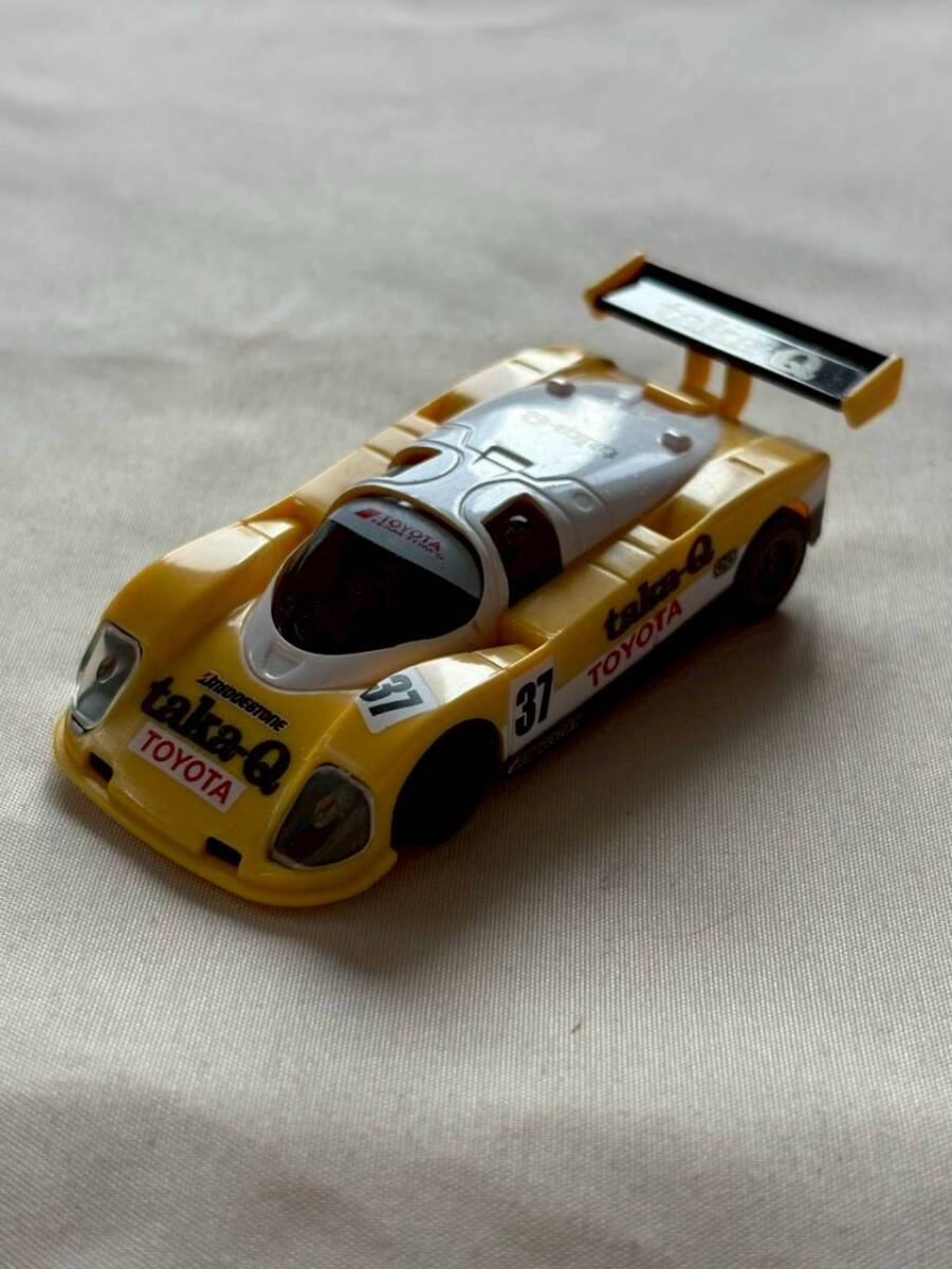 【u01458】タカキュー トヨタ 88C-V 37号車 プルバックカー ミニカー taka-Q TOYOTA 当時物 レトロ 希少　9ｃｍ