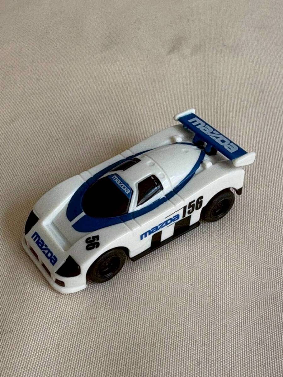 【u01465】マツダ 787B ル・マン 24時間耐久レース 参戦車 #56 ミニカー マツダカラー ホワイト×ブルー レトロ 当時物　4.5ｃｍ