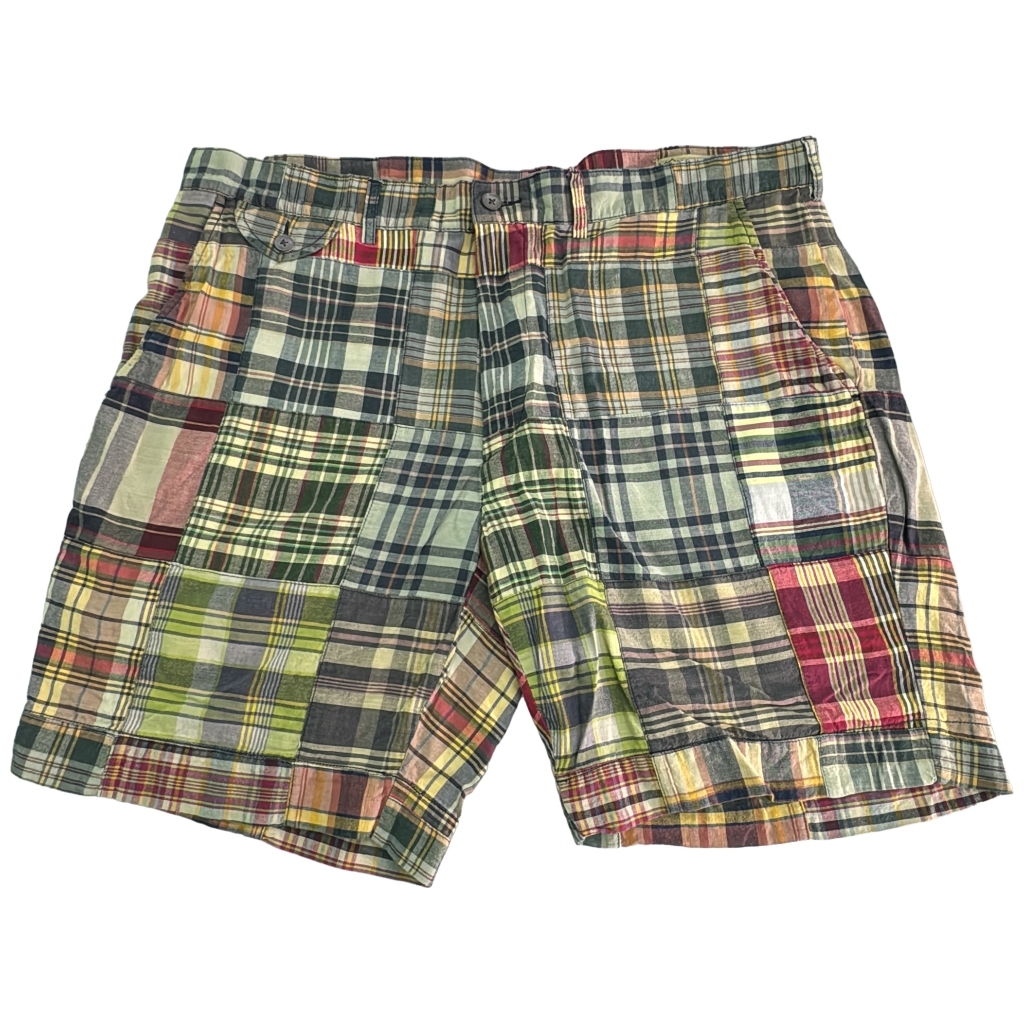Polo by Ralph Lauren ポロ ラルフローレン パッチワーク ショートパンツ マドラスチェック(メンズ W36)中古 古着 X9043