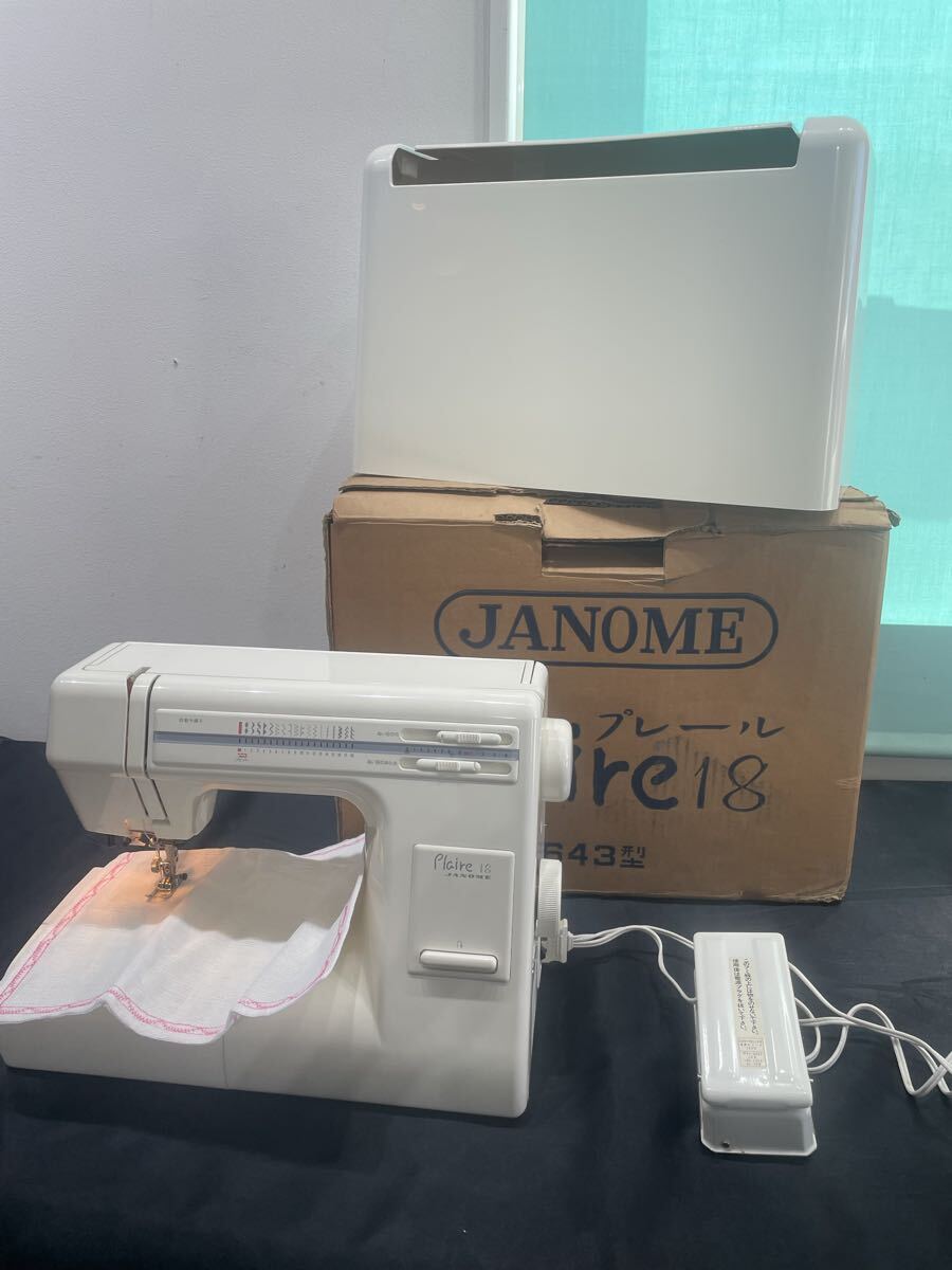 140.3.17.4.16 簡単動作確認品　詳細未確認ジャンク　 JANOME Plaire 18 比較的美品