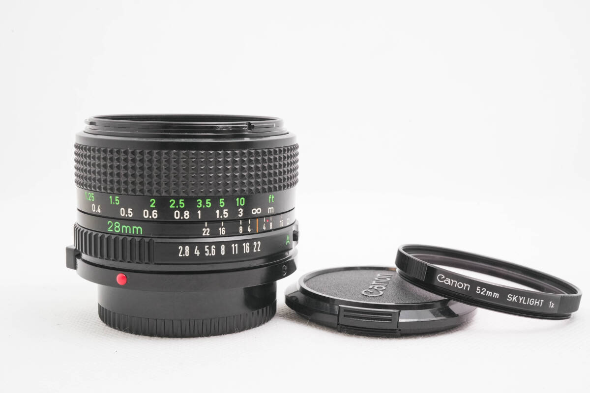 [美品] Canon NEW FD 28mm F2.8 キャノン　MFレンズ　単焦点レンズ