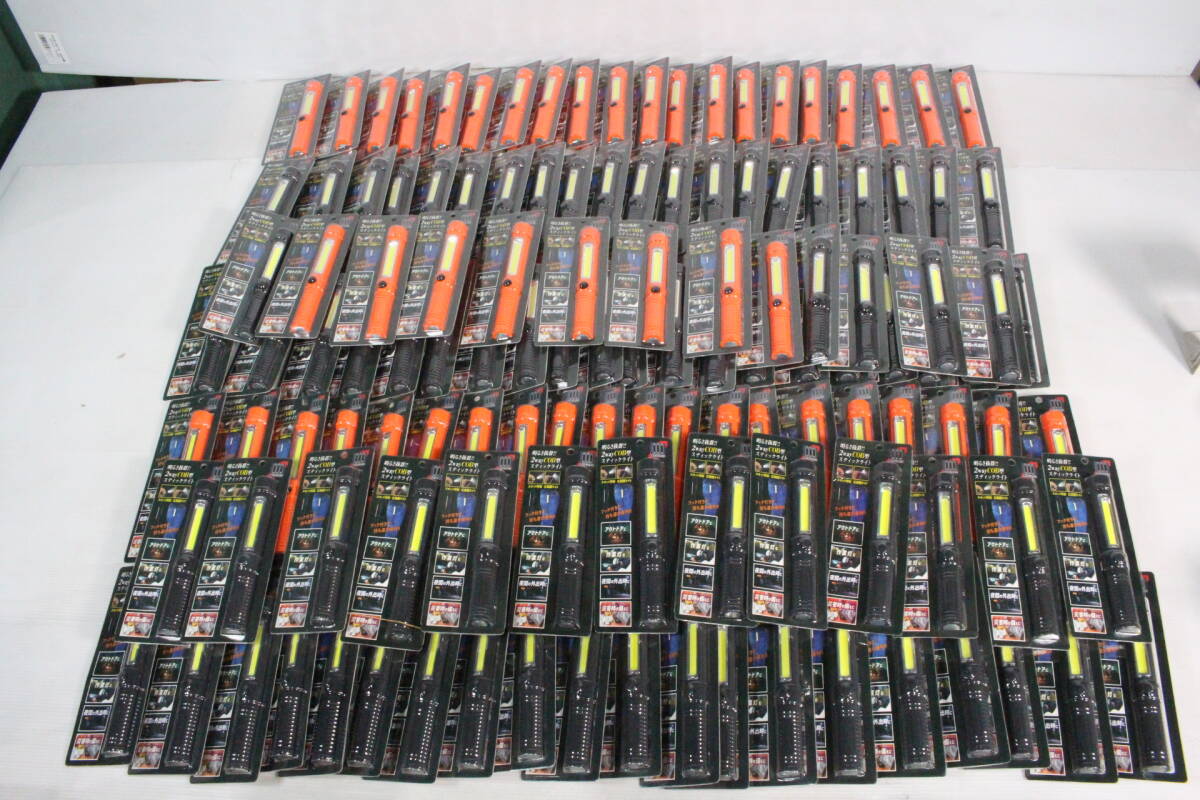 1円～/未開封・未使用品★2wayCOB型スティックライト まとめて126点セット まとめ売り 大量 スポット照射 広範囲ライト 災害対策 R691