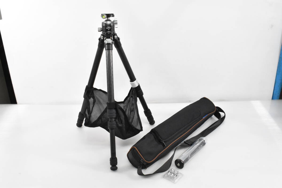 検品済み★Leofoto レオフォト カーボン三脚 LS-284C レンジャーシリーズ CNC削り出し コンパクト 1.4kg カメラ 撮影 周辺機器 b139