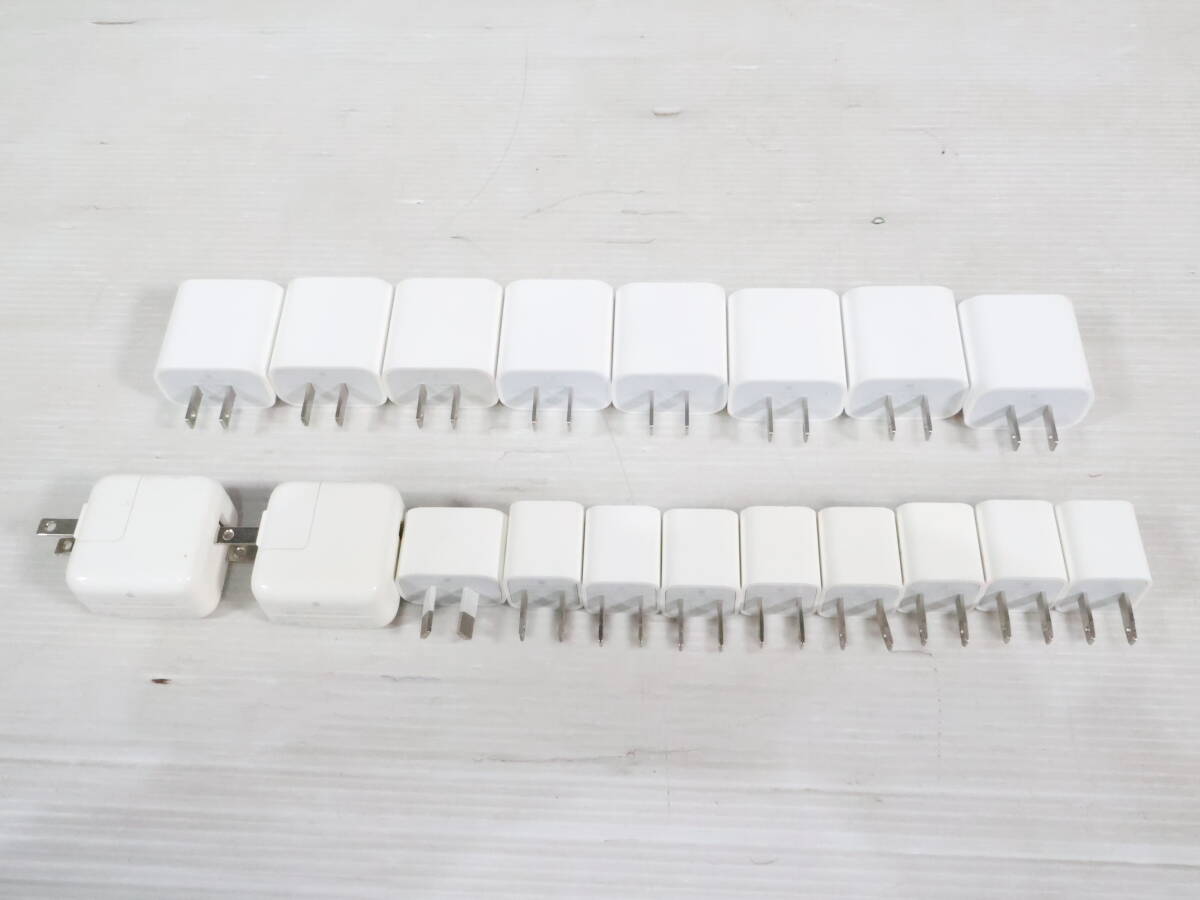 未検品★Apple アップル USBアダプター まとめて19点セット まとめ売り 純正 61W 30W A1947 A2164 充電器 周辺機器 b123