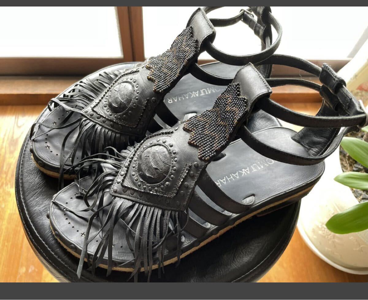 ヒロムタカハラレザーサンダルメンズhiromutakahara lgb kmrii 14th addiction