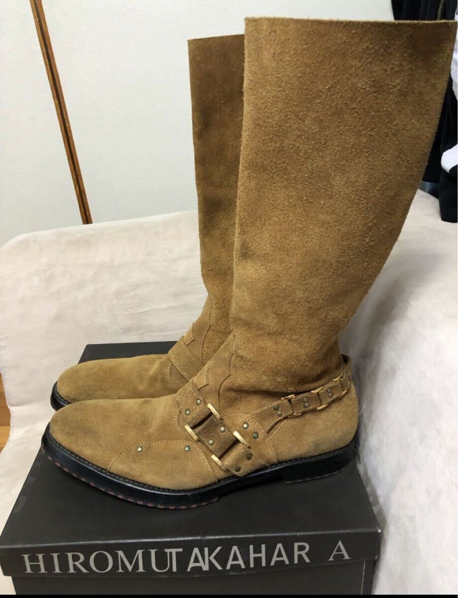 ヒロムタカハラ15万レザーブーツ靴hiromutakahara roen ロエン