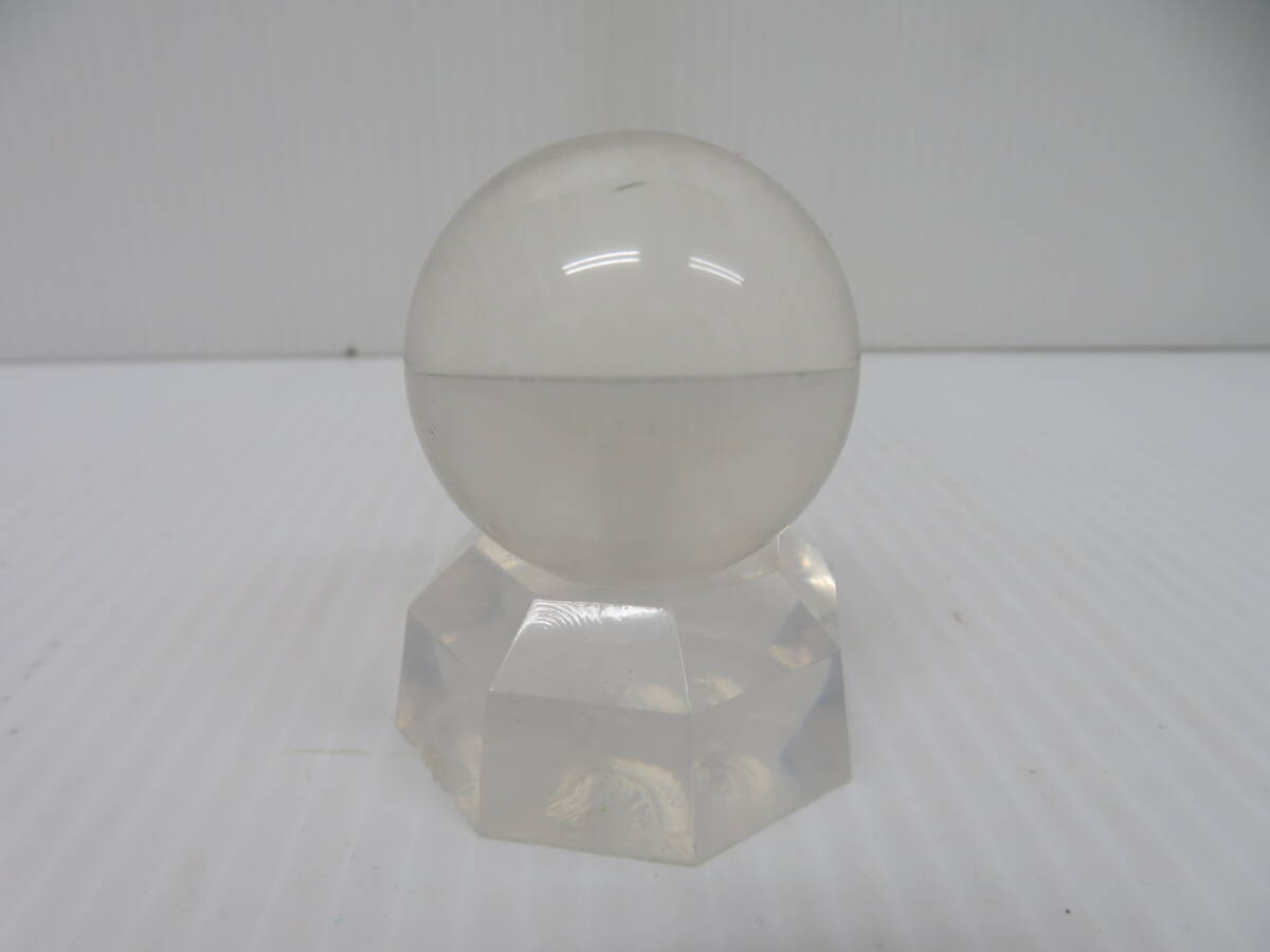 水晶玉　クォーツ　クリスタル　39.9ｍｍ　88.4ｇ　置台付