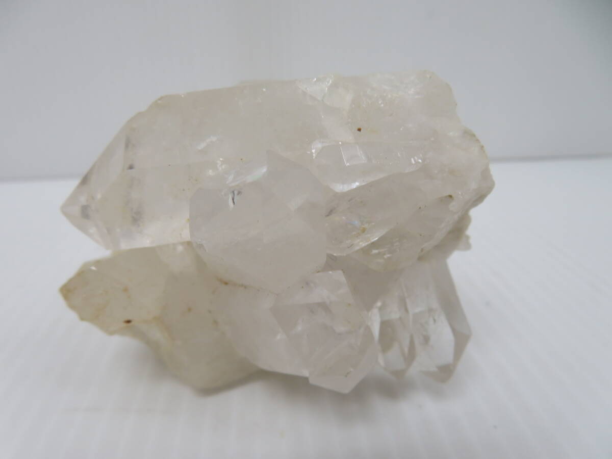 水晶　置物　クォーツ　クリスタル　クラスター　W8ｃｍ　重量　386ｇ