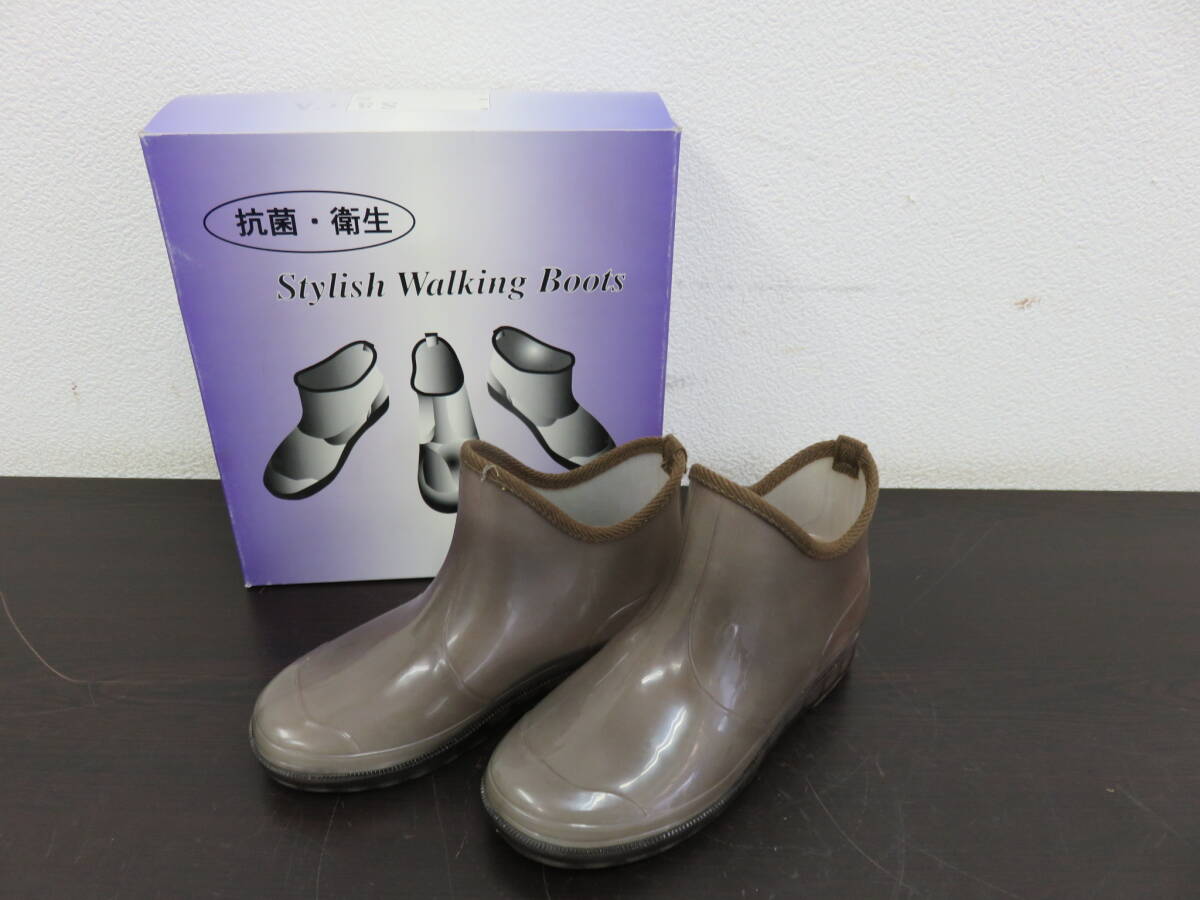 マルリョウ　レディース　レインブーツ　サイズ S　スタイリッシュ ウォーキング ブーツ　ショート　長靴　未使用