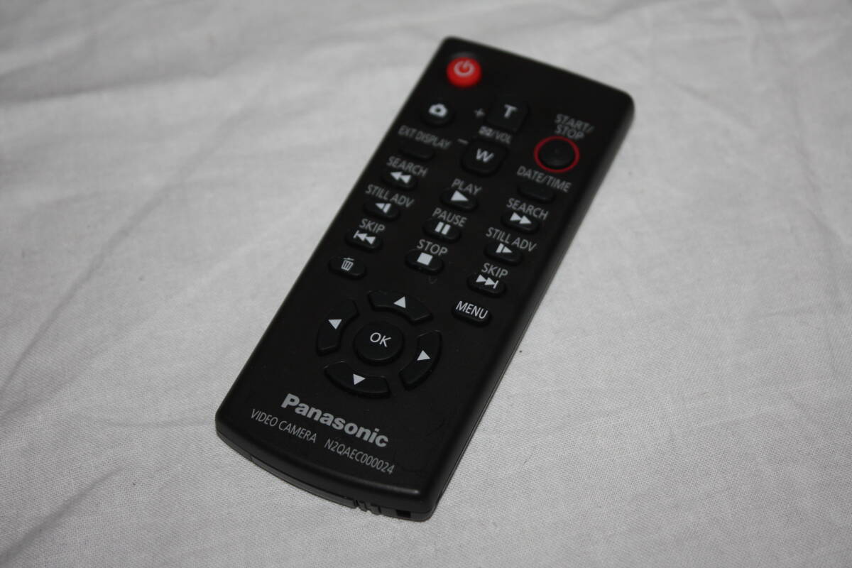 送料無料！　Panasonic 純正 リモコン　N2QAEC000024　（検：デジタルビデオカメラ、HXR-、PMW-、HVR-、DSR-、HDW-、AG-HPX）
