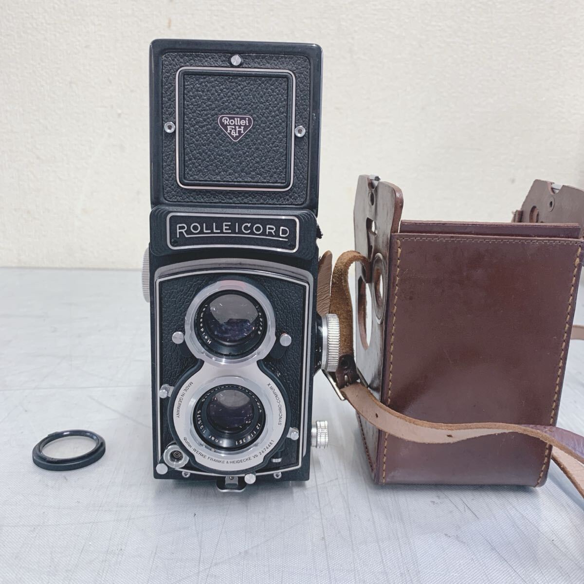 〒501 ROLLEICORD ローライコード 中判 フィルムカメラ 二眼レフ 二眼レフカメラ 通電未確認