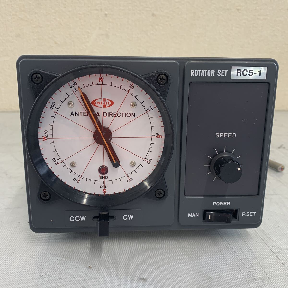 ■303 クリエイト・デザイン RC5-1 アンテナローテーター コントローラー 通電確認済み