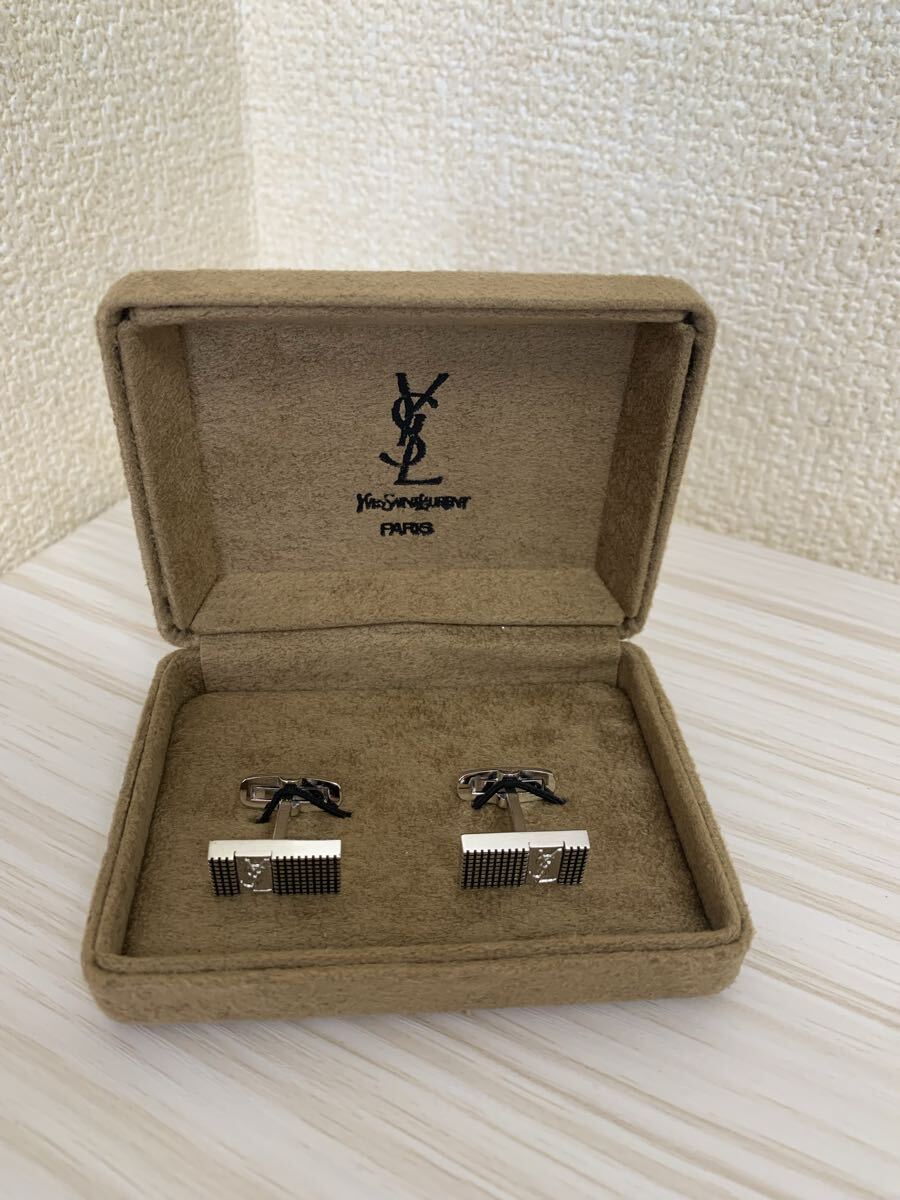 〒813 Yves Saint Laurent カフス YSL イヴサンローラン カフスボタン セット