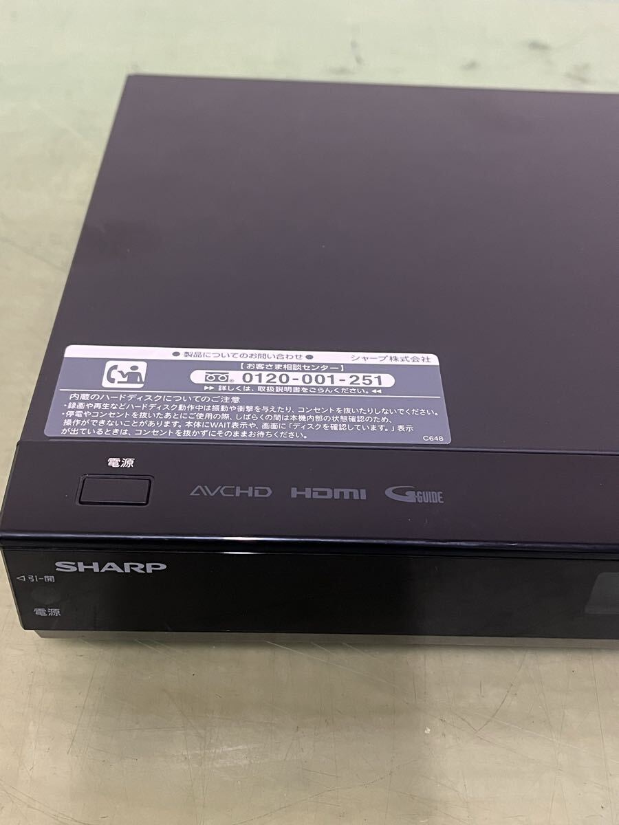 ◆ 1 SHARP シャープブルーレイレコーダー【BD-S520】コードなし