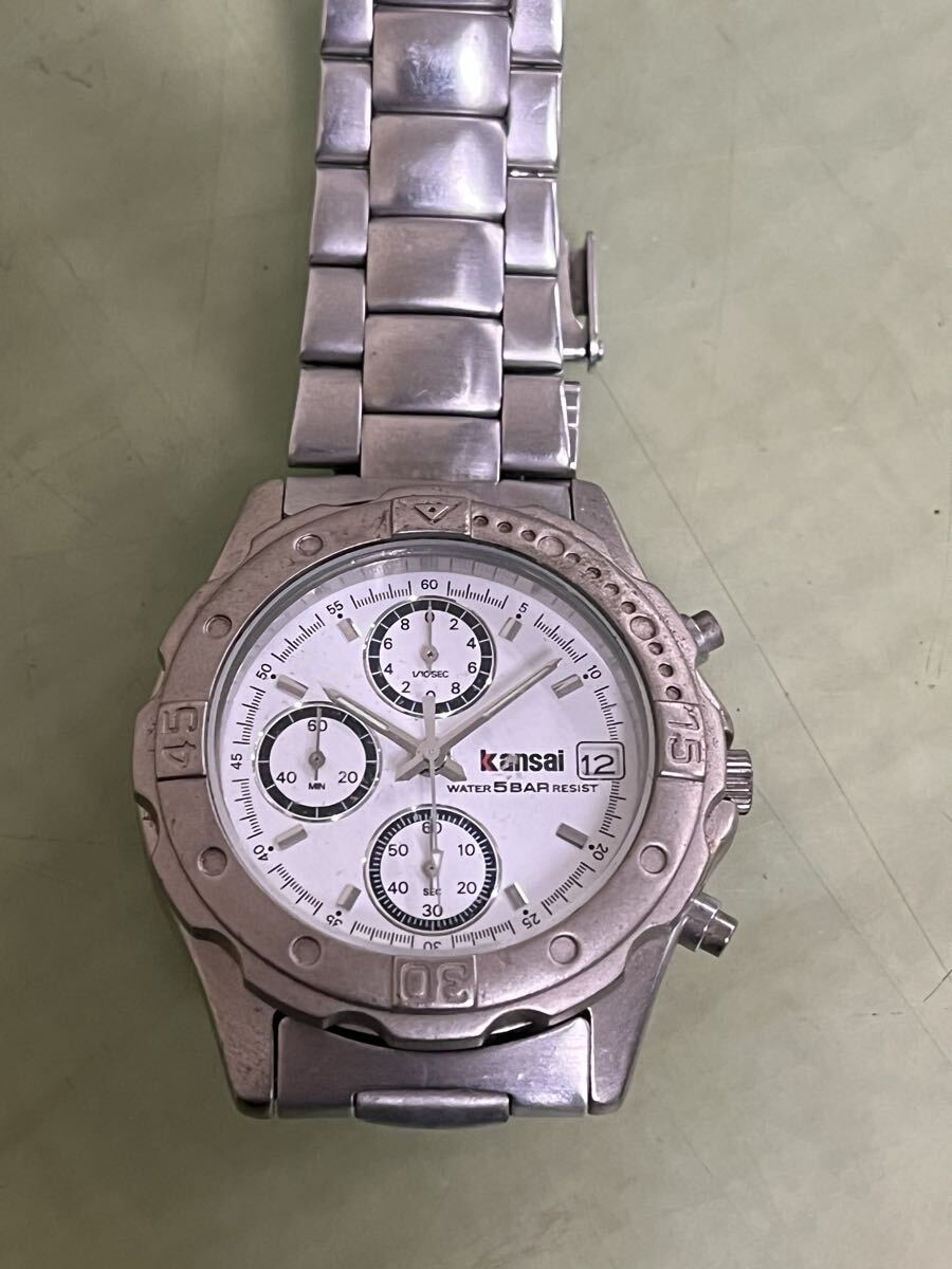 ◆ 2 KANSAI 腕時計 メンズ クロノグラフ 現在不動