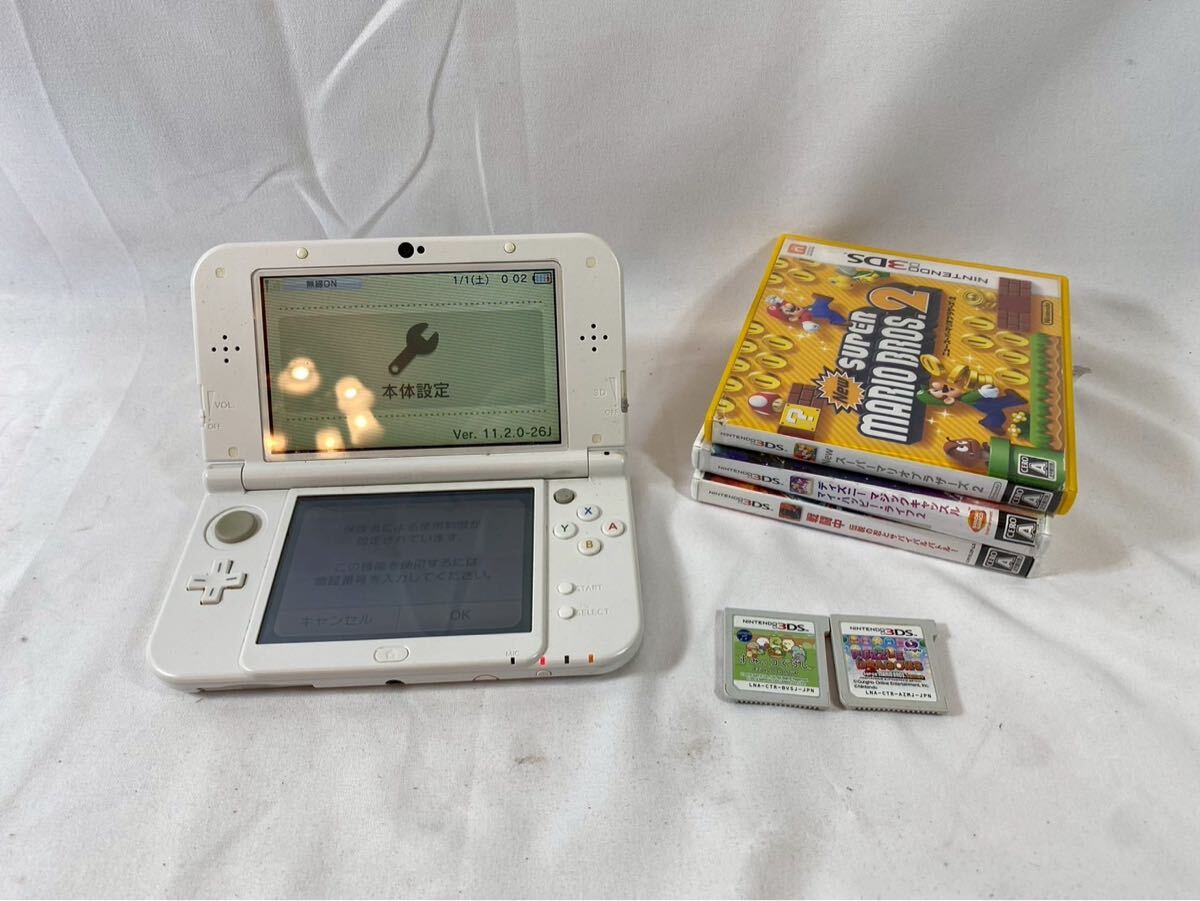 ① Nintendo ニンテンドー 任天堂 3DS LL 3DSLL SPR-001 保護者制限あり　通電確認済　【03207】